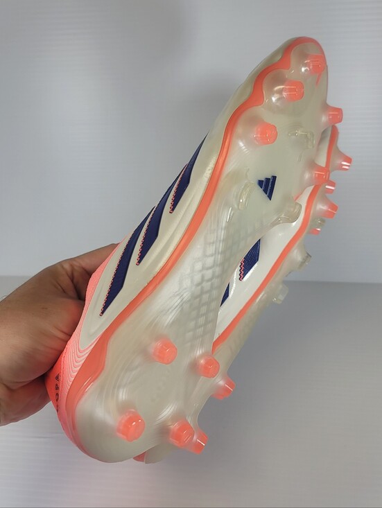 Adidas Copa Pure 3 Elite Laceless FG Coral Blaze Pack White Blue JS0650 Size 11 main image 11